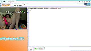 Omegle cuốc lượt với cô ấy âm đạo và một số đồ chơi