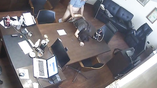 Ông chủ Nga rơi lệ Trợ lý tại Văn phòng Covert Web Cam